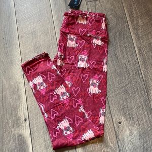 Pug Valentine’s Day leggings